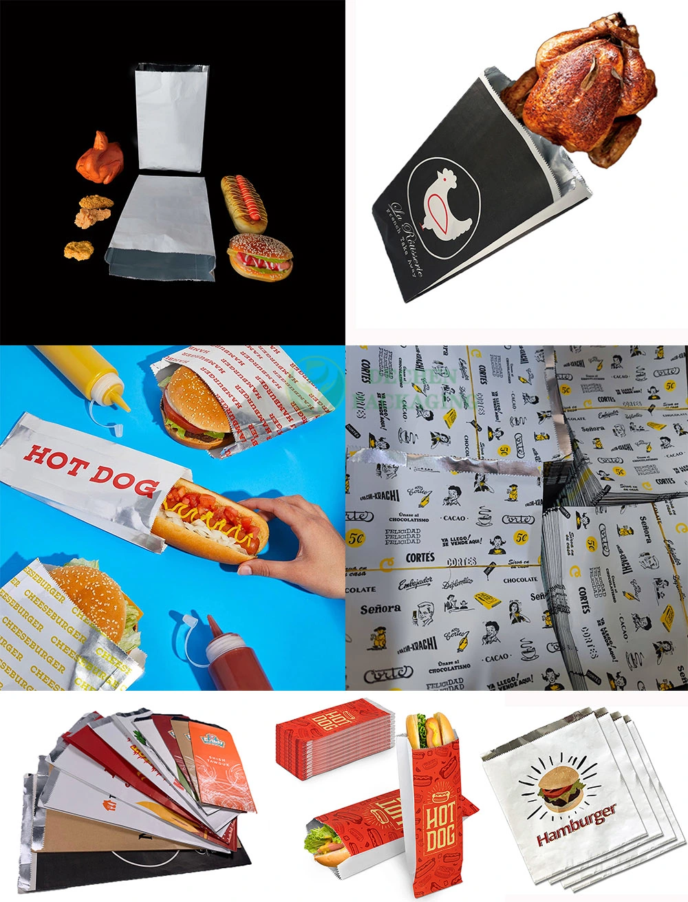 Take out Customize Aluminum Foil Foils for Roast Chicken Bag