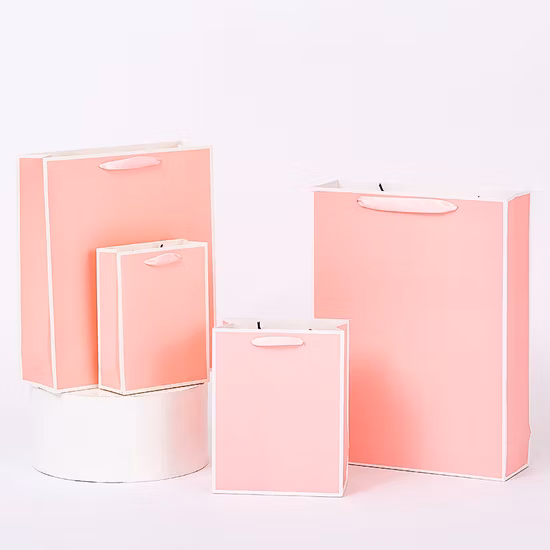 Черная бумажная упаковка с принтом, роскошная подарочная сумка для покупок с ручкой