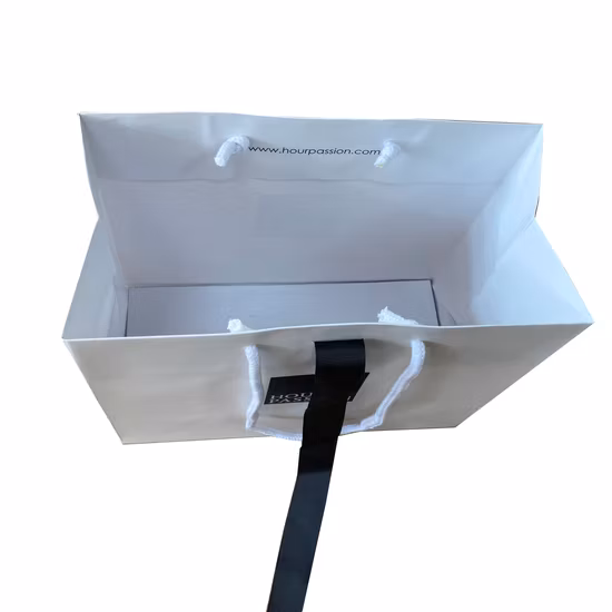 Печатная FSC белая бумага с художественным покрытием, роскошная подарочная сумка для покупок, подарки для одежды